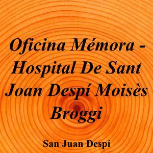 Oficina Mémora - Hospital De Sant Joan Despí Moisès Broggi