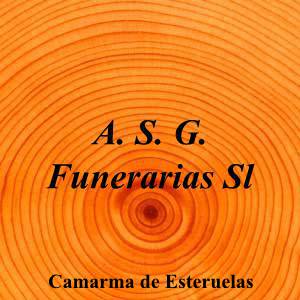 A. S. G. Funerarias Sl|Funeraria|a-s-g-funerarias-s-l|4,0|2|Pol Ind Madrid Este, Calle Duero, 20, 28816 Camarma de Esteruelas, Madrid|Camarma de Esteruelas|884|madrid|Madrid|asgfunerarias.es|918 85 78 03|asgfunerarias@gmail.com|https://goo.gl/maps/fEQWgMHFc3w3sYJRA|