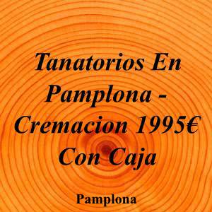 Tanatorios En Pamplona - Cremacion 1995€ Con Caja