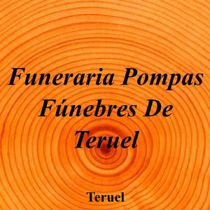 Funeraria Pompas Fúnebres De Teruel|Funeraria|funeraria-pompas-funebres-teruel|5,0|6|Ctra. San Julián, 85A, 44003 Teruel|Teruel|897|teruel|Teruel|pompasfunebresteruel.es|978 62 22 22|funeraria@pompasfunebresteruel.es|https://goo.gl/maps/sbAuFGSCLaL1JkfU9|
