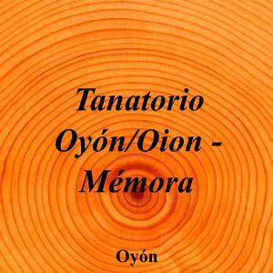 Tanatorio Oyón/Oion - Mémora