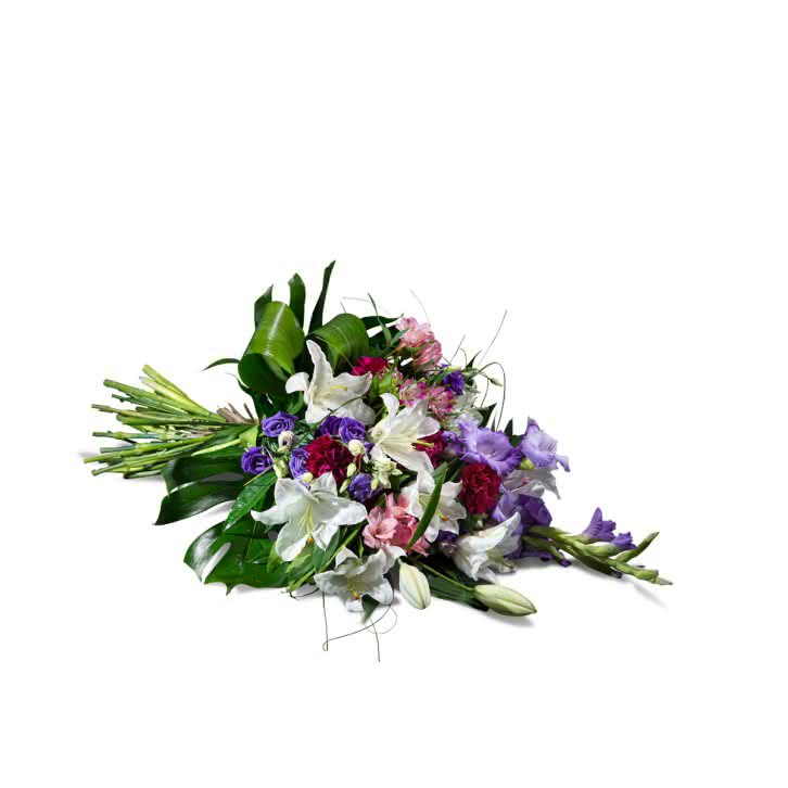 ramo funerario lila