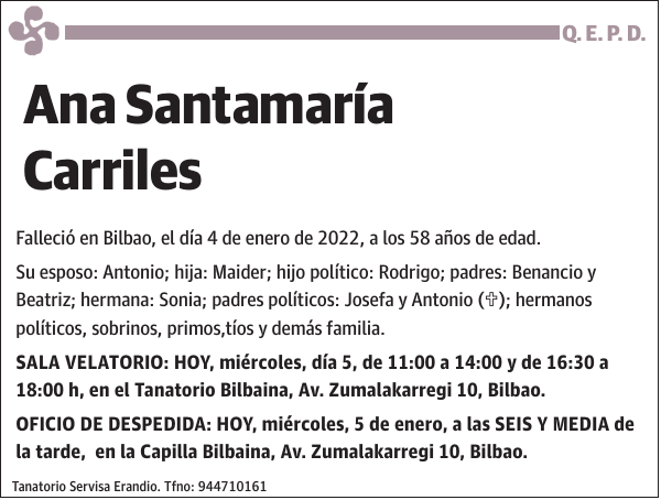 Ana Santamaría Carriles