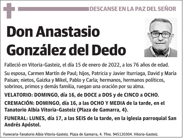 Anastasio González del Dedo