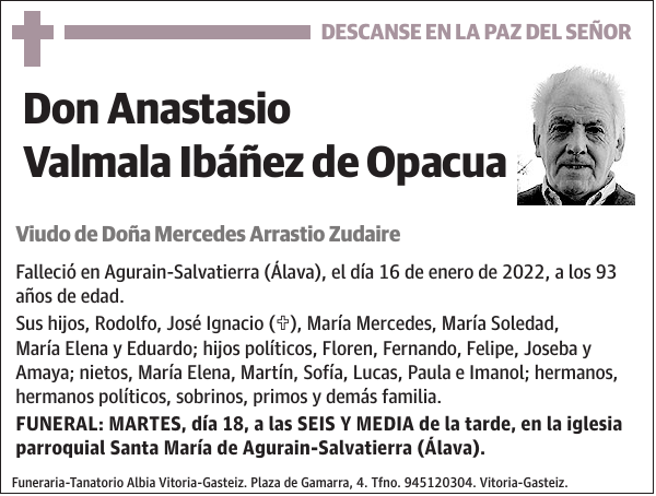 Anastasio Valmala Ibáñez de Opacua