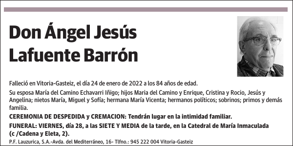 Ángel Jesús Lafuente Barrón