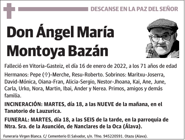 Ángel María Montoya Bazán