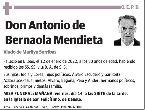 Antonio de Bernaola Mendieta