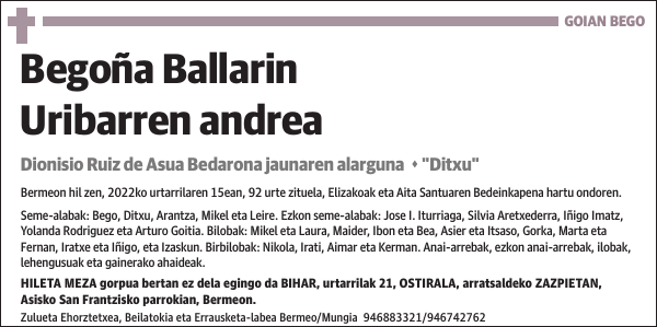 Begoña Ballarin Uribarren