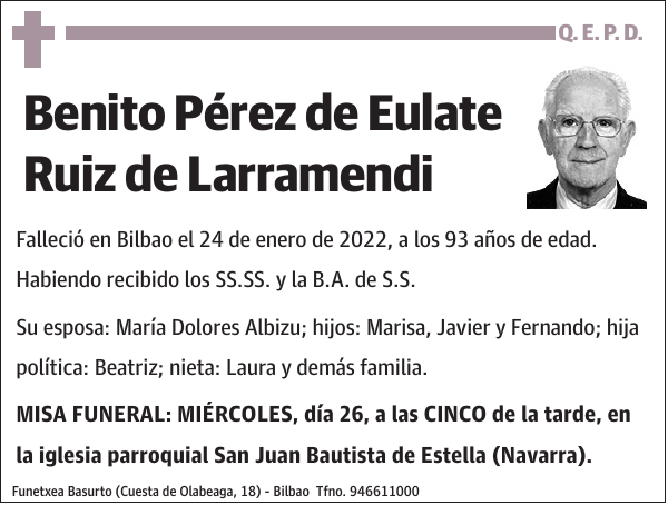 Benito Pérez de Eulate Ruiz de Larramendi
