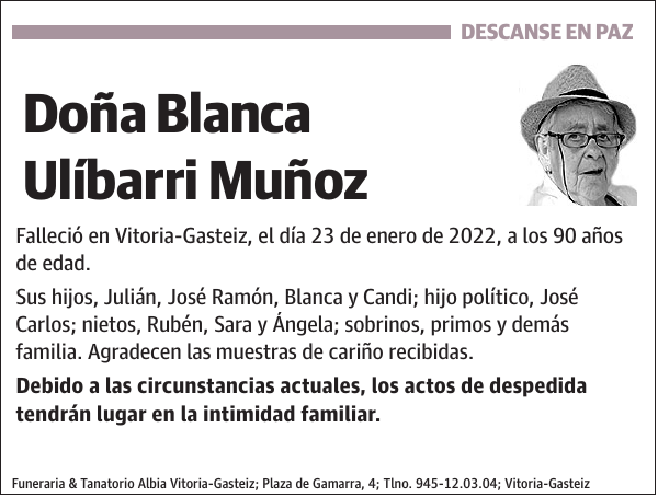 Blanca Ulíbarri Muñoz
