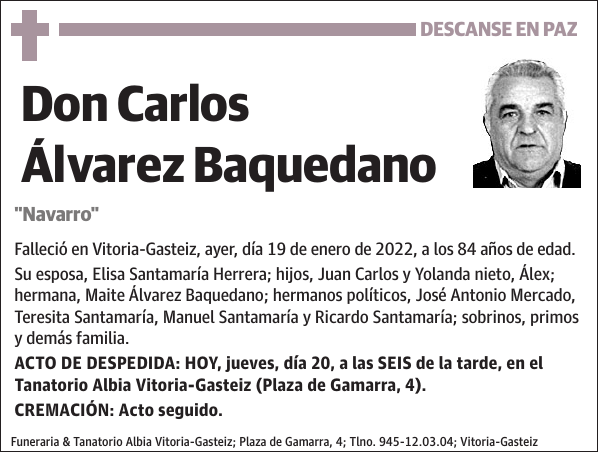 Carlos Álvarez Baquedano 'Navarro'