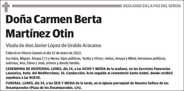 Carmen Berta Martínez Otin