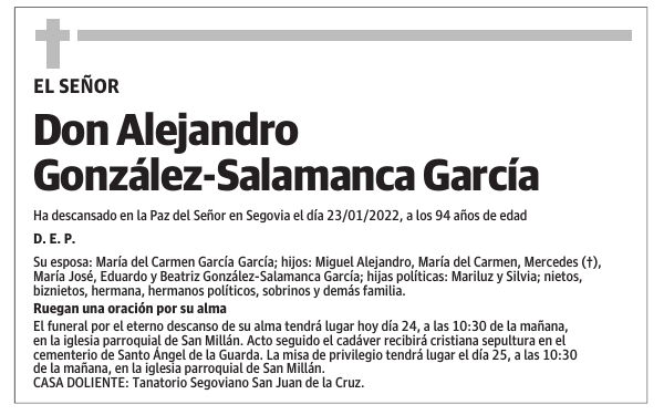 Don Alejandro González-Salamanca García