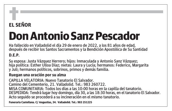 Don Antonio Sanz Pescador