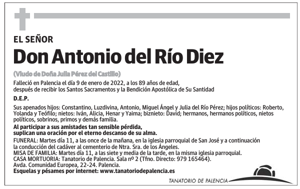 Don Antonio del Río Diez