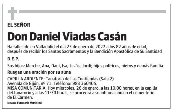 Don Daniel Viadas Casán