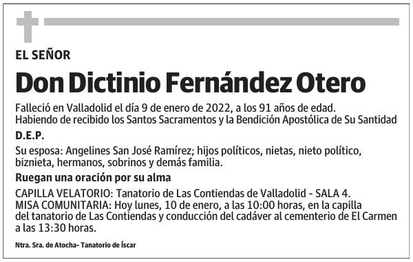 Don Dictinio Fernández Otero