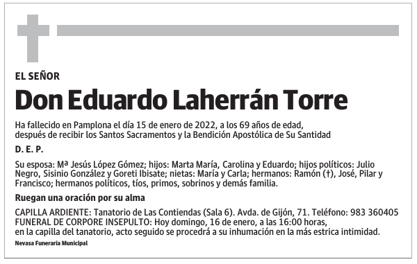 Don Eduardo Laherrán Torre
