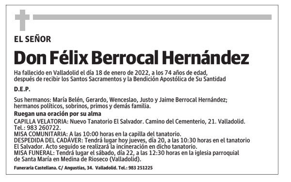Don Félix Berrocal Hernández