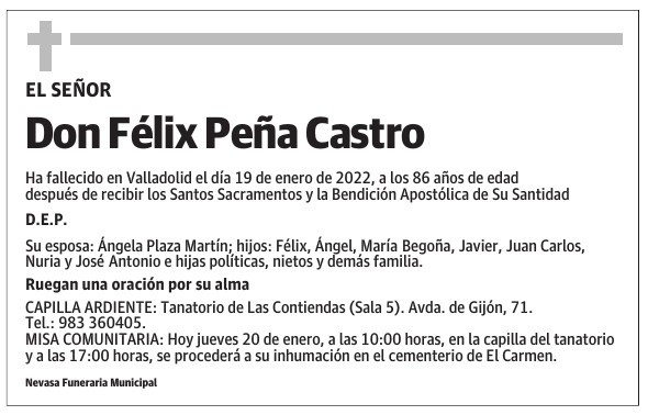 Don Félix Peña Castro
