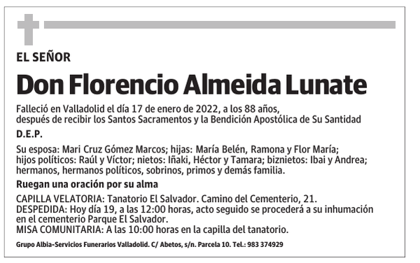 Don Florencio Almeida Lunate