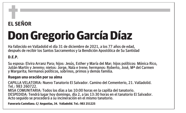 Don Gregorio García Díaz