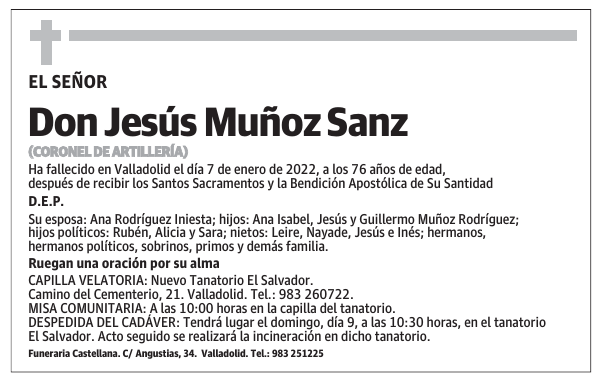 Don Jesús Muñoz Sanz