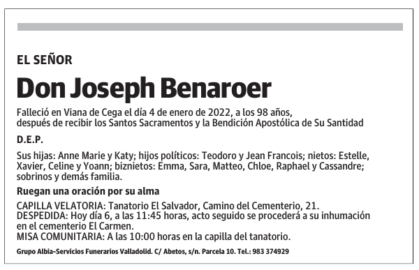 Don Joseph Benaroer