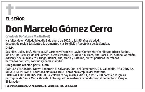 Don Marcelo Gómez Cerro