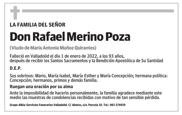 Don Rafael Merino Poza