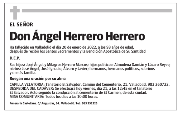 Don ángel Herrero Herrero