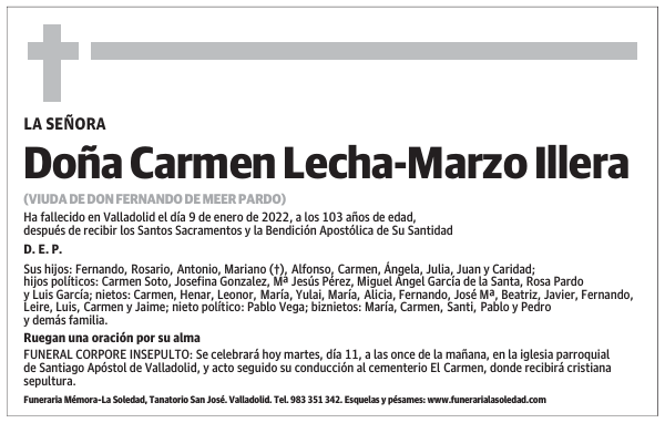 Doña Carmen Lecha-Marzo Illera