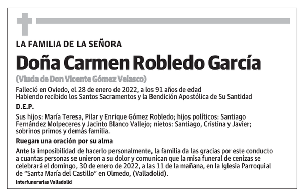 Doña Carmen Robledo García
