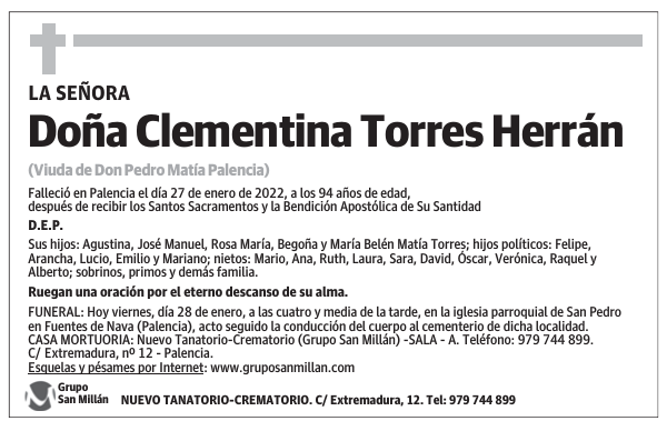 Doña Clementina Torres Herrán