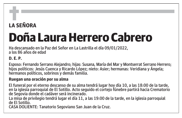 Doña Laura Herrero Cabrero