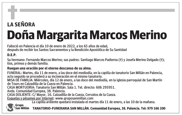 Doña Margarita Marcos Merino