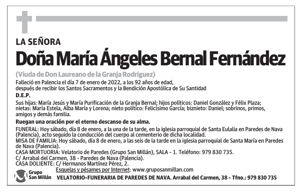 Doña María Ángeles Bernal Fernández