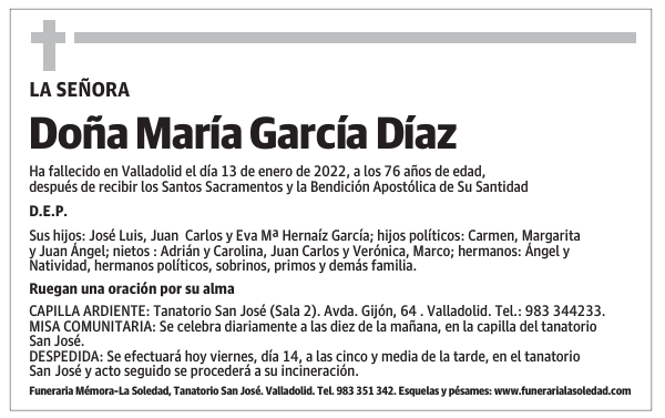 Doña María García Díaz
