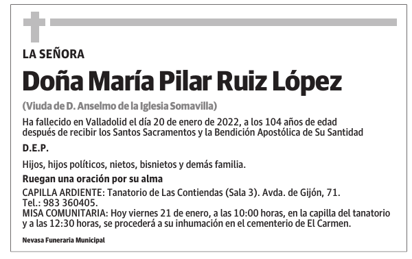 Doña María Pilar Ruiz López