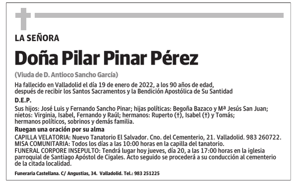 Doña Pilar Pinar Pérez