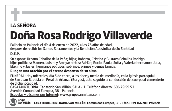 Doña Rosa Rodrigo Villaverde