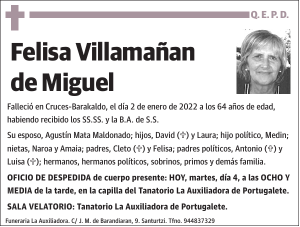 Felisa Villamañan de Miguel