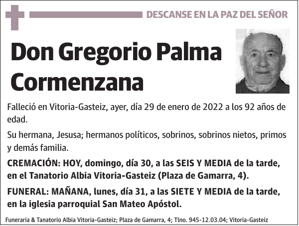 Gregorio Palma Cormenzana