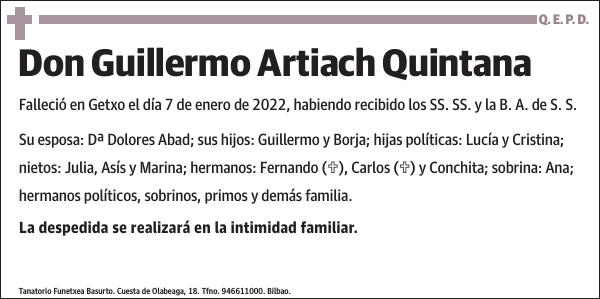 Guillermo Artiach Quintana