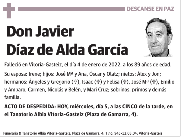 Javier Díaz de Alda García