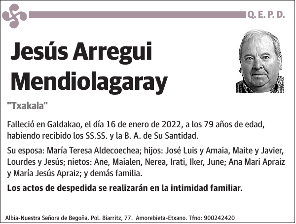 Jesús Arregui Mendiolagaray