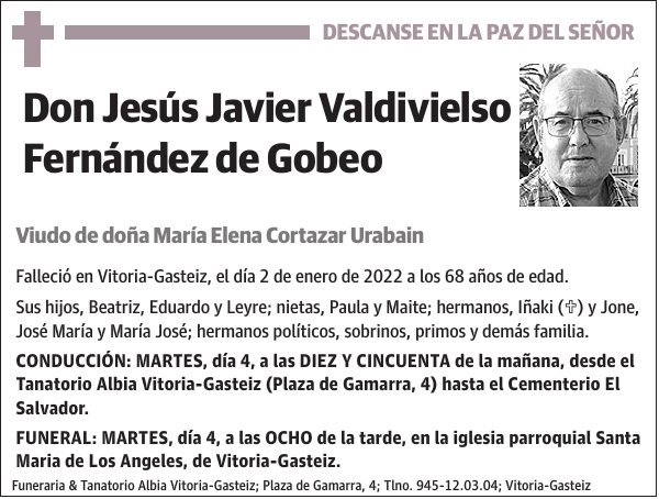 Jesús Javier Valdivielso Fernández de Gobeo