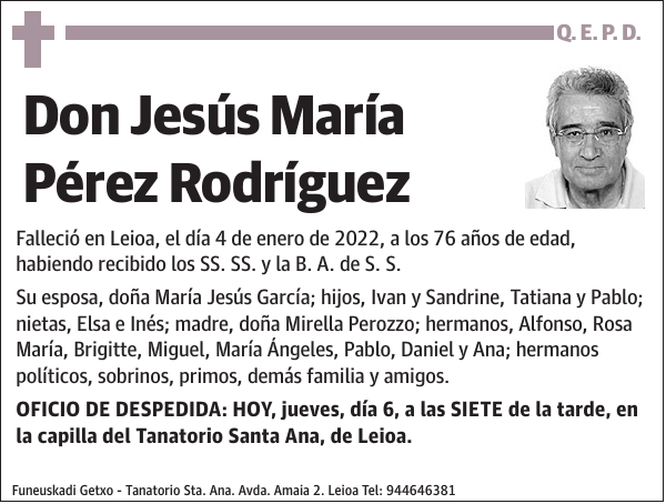 Jesús María Pérez Rodríguez