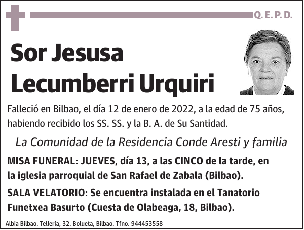 Jesusa Lecumberri Urquiri